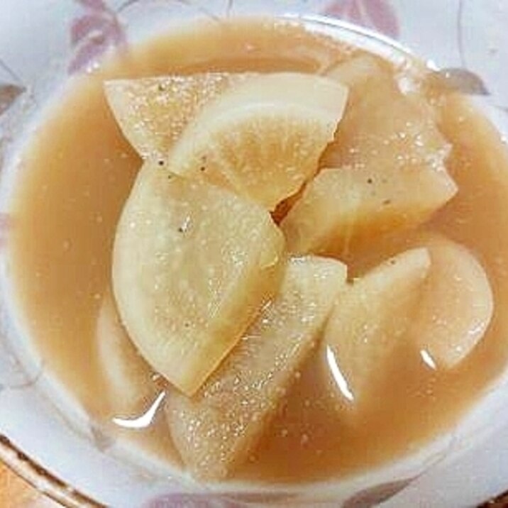 魚の煮汁リメイク 大根の煮物